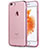 Funda Silicona Ultrafina Transparente T18 para Apple iPhone 7 Oro Rosa