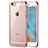 Funda Silicona Ultrafina Transparente T21 para Apple iPhone SE3 ((2022)) Oro Rosa