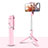 Palo Selfie Stick Tripode Bluetooth Disparador Remoto Extensible Universal T28 Rosa