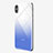 Protector de Pantalla Trasera Gradiente para Apple iPhone X Azul
