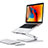 Soporte Ordenador Portatil Universal K07 para Apple MacBook Pro 15 pulgadas Retina Plata