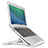 Soporte Ordenador Portatil Universal S02 para Apple MacBook 12 pulgadas Plata