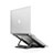 Soporte Ordenador Portatil Universal T08 para Apple MacBook 12 pulgadas Negro