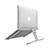 Soporte Ordenador Portatil Universal T12 para Apple MacBook 12 pulgadas Plata