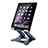 Soporte Universal Sostenedor De Tableta Tablets Flexible K18 para Apple iPad 2 Gris Oscuro