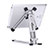 Soporte Universal Sostenedor De Tableta Tablets Flexible K19 para Apple iPad 3 Plata