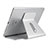 Soporte Universal Sostenedor De Tableta Tablets Flexible K21 para Apple iPad 2 Plata