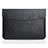 Suave Cuero Bolsillo Funda L06 para Apple MacBook 12 pulgadas Negro