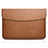 Suave Cuero Bolsillo Funda L06 para Apple MacBook Pro 13 pulgadas (2020) Marron
