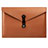 Suave Cuero Bolsillo Funda L08 para Apple MacBook Pro 13 pulgadas Marron