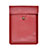 Suave Cuero Bolsillo Funda L09 para Apple MacBook 12 pulgadas Rojo
