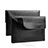 Suave Cuero Bolsillo Funda L11 para Apple MacBook 12 pulgadas Negro