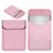 Suave Cuero Bolsillo Funda L19 para Apple MacBook Pro 13 pulgadas (2020) Rosa