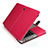 Suave Cuero Bolsillo Funda L24 para Apple MacBook Pro 13 pulgadas (2020) Rosa Roja