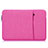 Suave Terciopelo Tela Bolsa Funda L04 para Huawei Honor MagicBook 15 Rosa Roja
