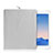 Suave Terciopelo Tela Bolsa Funda para Huawei MediaPad M5 Lite 10.1 Blanco
