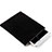 Suave Terciopelo Tela Bolsa Funda para Huawei MediaPad T2 8.0 Pro Negro