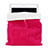 Suave Terciopelo Tela Bolsa Funda para Samsung Galaxy Tab S7 Plus 5G 12.4 SM-T976 Rosa Roja