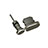 Tapon Antipolvo Lightning USB Jack J01 para Apple iPad 4 Negro