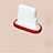 Tapon Antipolvo Lightning USB Jack J07 para Apple iPhone 11 Pro Rojo