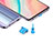 Tapon Antipolvo USB-B Jack Android Universal H02 Azul