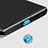 Tapon Antipolvo USB-C Jack Type-C Universal H08 para Apple iPad Pro 12.9 (2022) Azul