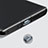 Tapon Antipolvo USB-C Jack Type-C Universal H08 para Apple iPad Pro 12.9 (2022) Gris Oscuro