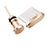 Tapon Antipolvo USB-C Jack Type-C Universal H09 Oro Rosa