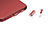 Tapon Antipolvo USB-C Jack Type-C Universal H17 para Apple iPhone 15 Plus Rojo
