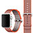 Tela Correa De Reloj Eslabones Pulsera para Apple iWatch 3 42mm Naranja
