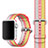 Tela Correa De Reloj Pulsera Eslabones para Apple iWatch 5 40mm Rojo