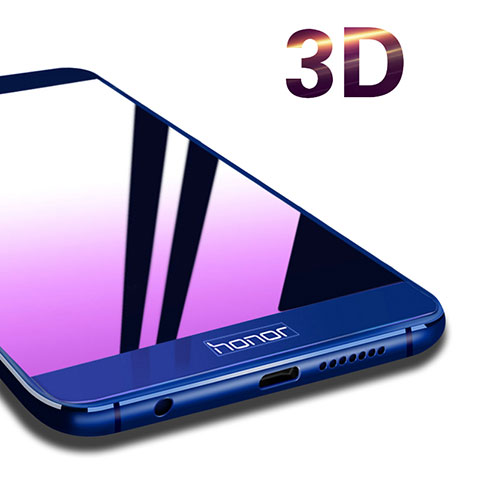 3D Protector de Pantalla Cristal Templado para Huawei Honor 8 Azul