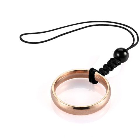 Acollador Cordon Lanyard con Anillo R03 Oro Rosa