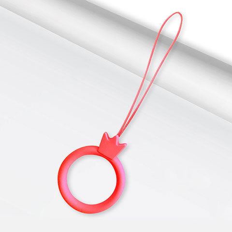 Acollador Cordon Lanyard con Anillo R07 Rojo