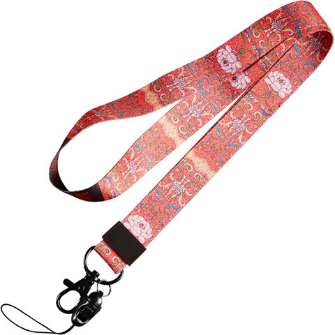 Acollador Correa de Cuello Cordon Lanyard N02 Rojo