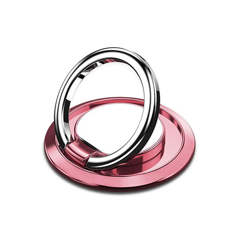 Anillo de dedo Soporte Magnetico Universal Sostenedor De Telefono Movil H10 Rosa