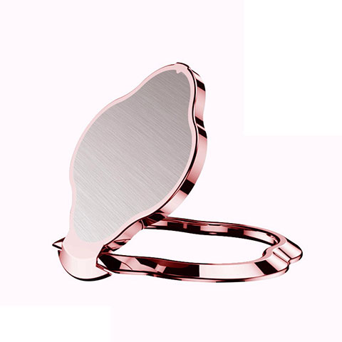 Anillo de dedo Soporte Magnetico Universal Sostenedor De Telefono Movil H11 Oro Rosa