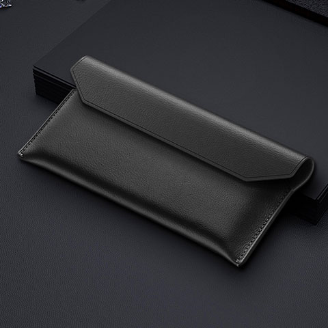 Bolso Cartera Protectora de Cuero para Samsung Galaxy Z Fold3 5G Negro