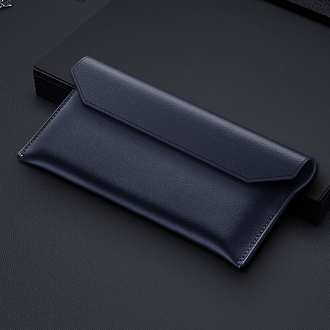 Bolso Cartera Protectora de Cuero para Samsung Galaxy Z Fold4 5G Azul
