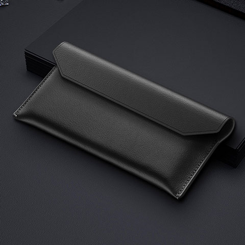 Bolso Cartera Protectora de Cuero para Samsung Galaxy Z Fold4 5G Negro