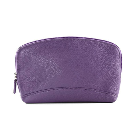 Bolso Cartera Protectora de Cuero Universal K14 Morado