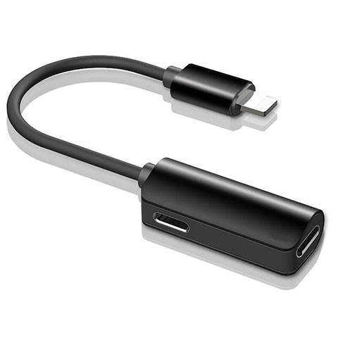 Cable Adaptador Lightning USB H01 para Apple iPhone 12 Max Negro