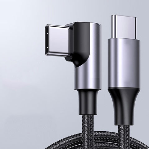 Cable Adaptador Type-C USB-C a Type-C USB-C 60W H01 para Apple iPad Pro 12.9 (2022) Gris Oscuro