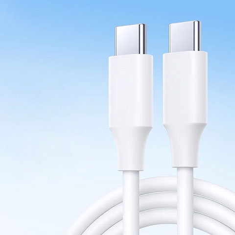 Cable Adaptador Type-C USB-C a Type-C USB-C 60W H04 Blanco