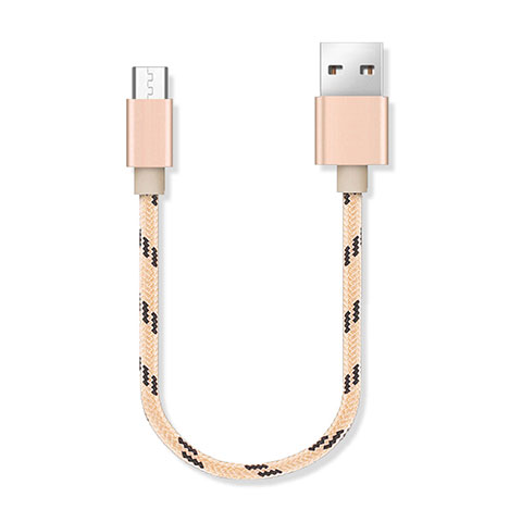 Cable Micro USB Android Universal 25cm S05 Oro