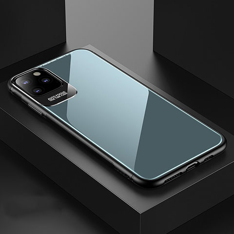 Carcasa Bumper Funda Silicona Espejo G02 para Apple iPhone 11 Pro Max Azul