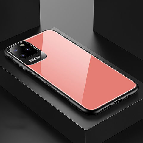 Carcasa Bumper Funda Silicona Espejo G02 para Apple iPhone 11 Pro Max Naranja