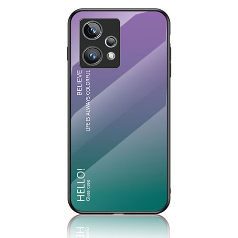 Carcasa Bumper Funda Silicona Espejo Gradiente Arco iris LS1 para Realme 9 Pro+ Plus 5G Multicolor
