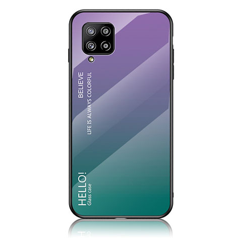 Carcasa Bumper Funda Silicona Espejo Gradiente Arco iris LS1 para Samsung Galaxy A42 5G Multicolor