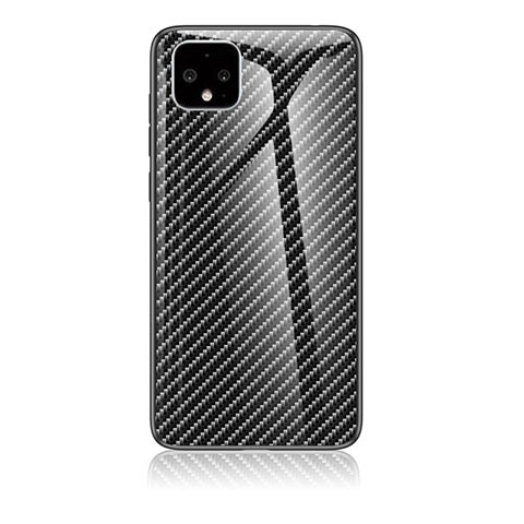 Carcasa Bumper Funda Silicona Espejo Gradiente Arco iris LS2 para Google Pixel 4 XL Negro